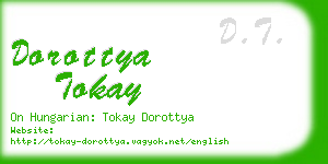 dorottya tokay business card